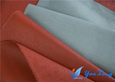 Gray Silicone Coated Glass Cloth, tessuto rivestito di silicone a prova di fuoco della fibra di vetro