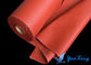 Tessuto rivestito di silicone rosso della vetroresina per la tenda del fuoco ed il giunto flessibile