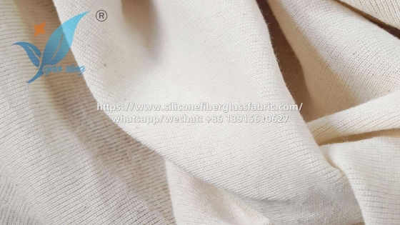 Tessuti antincendio a maglia di cotone bianco cremoso