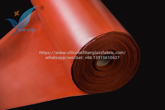 1.5mm Tessuto a doppio lato in fibra di vetro rivestita in silicone per connettori di condotti