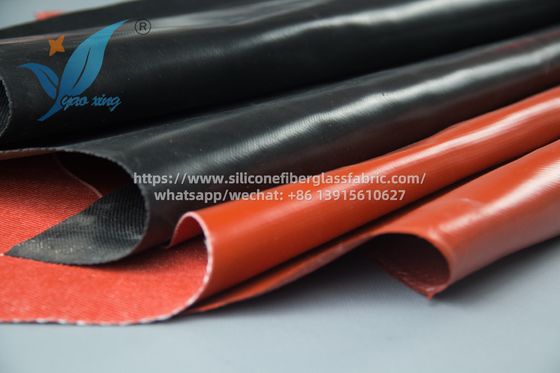 0.4mm Tessuto a tenda a prova di fuoco rivestito di silicone Tessuto morbido