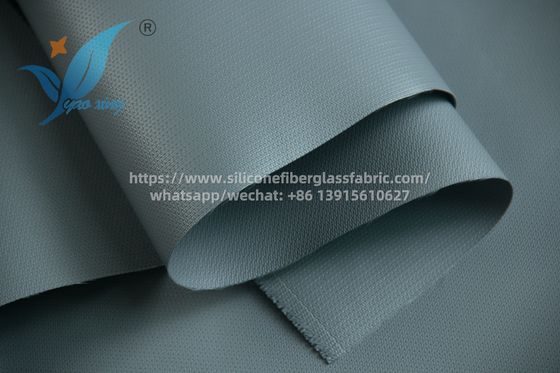 Materiale isolante di tessuto in fibra di vetro rivestito in silicone di 100 m grigio