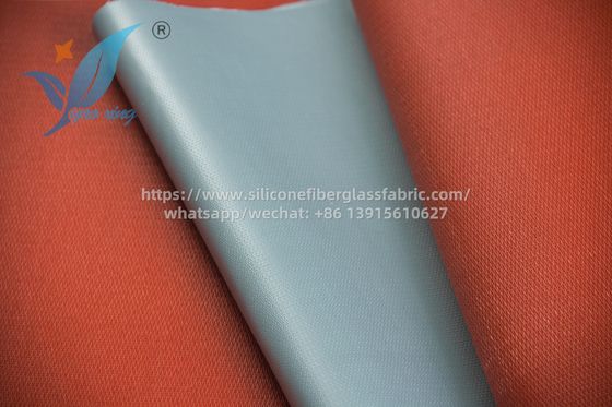 Materiale isolante di tessuto in fibra di vetro rivestito in silicone di 100 m grigio