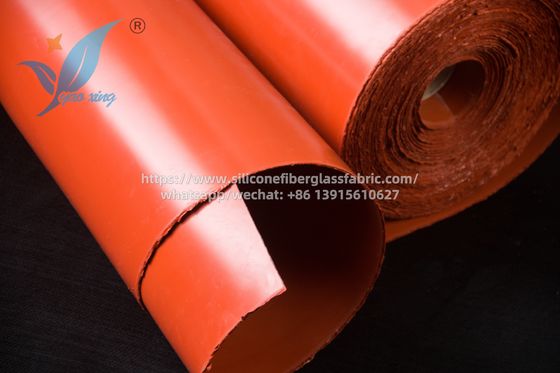 Coperta antincendio per esterni, larghezza 1 m, tessuto in fibra di vetro rivestito in gomma siliconica, 3,0 mm, per resistenza al calore
