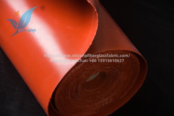 2.5mm Twill Weave Silicone Fabric 50m Lunghezza Resistente al Calore Forte per ambienti ad alta temperatura