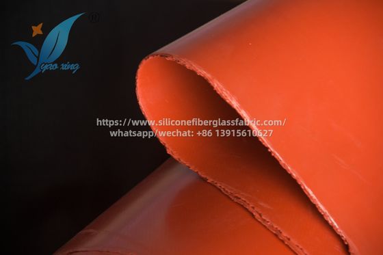 2.5mm Twill Weave Silicone Fabric 50m Lunghezza Resistente al Calore Forte per ambienti ad alta temperatura