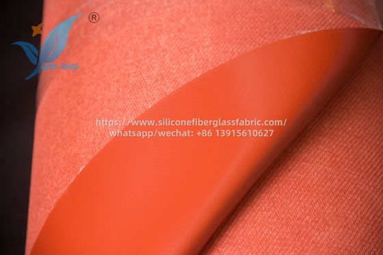 Tessuto in fibra di vetro rivestito in silicone rosso da 0,8 mm su un lato