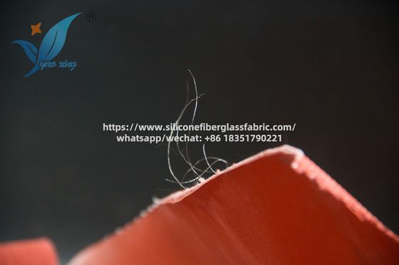 Tessuto in fibra di vetro impregnato di silicone intrecciato rinforzato con filo d'acciaio, lunghezza 50 m/rotolo, durevole