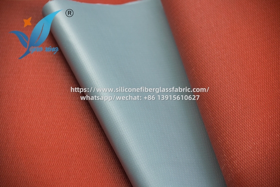 Tessuto in fibra di vetro rivestito di silicone ignifugo a doppio lato