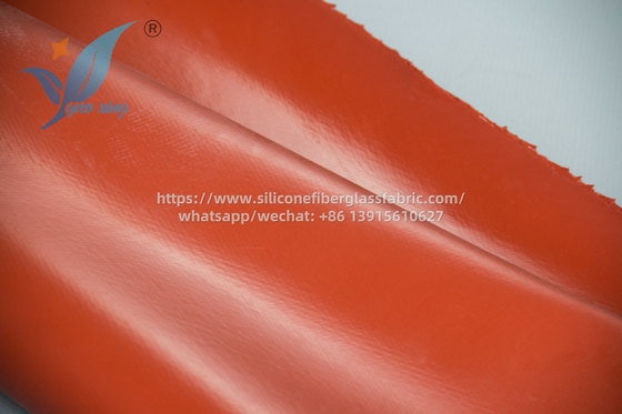 Tessuto in fibra di vetro rivestito in silicone per alte temperature -40°C a 200°C