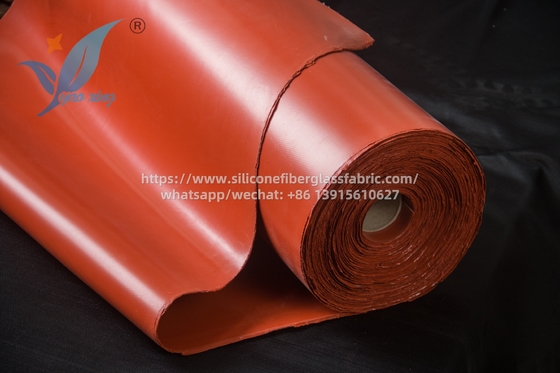 Tessuto in fibra di vetro rivestito in silicone per alte temperature -40°C a 200°C