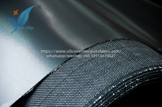 Telo per saldatura in fibra di vetro rivestita in gomma siliconica da 1 mm, tessuto ignifugo