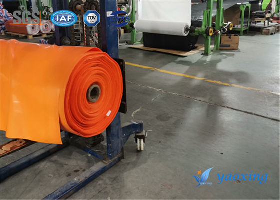 La gomma di silicone arancio ha ricoperto il tessuto della vetroresina utilizzato in giunto flessibile a prova di fuoco
