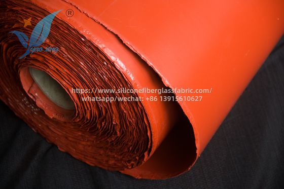 2.5mm Twill Weave Silicone Fabric 50m Lunghezza Resistente al Calore Forte per ambienti ad alta temperatura