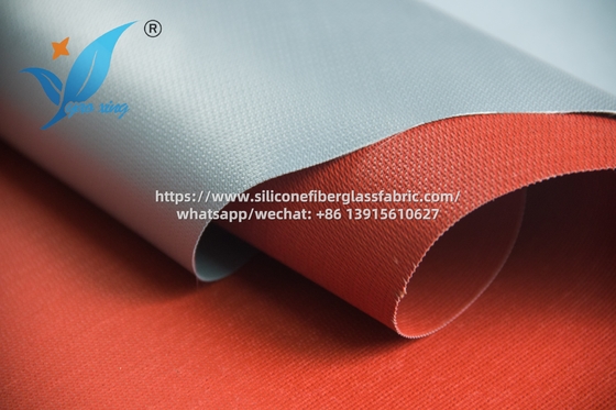 50m tessuto di fibra di vetro rivestito di silicone industriale resistente a 200 gradi Celsius anti invecchiamento