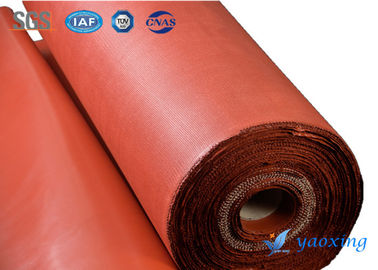 Panno rivestito di silicone a prova di fuoco della vetroresina di 0.42mm tessuto saia
