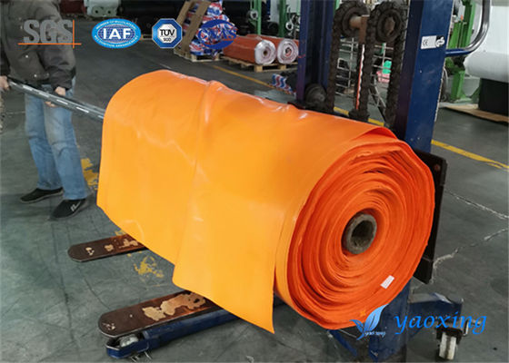La gomma di silicone arancio ha ricoperto il tessuto della vetroresina utilizzato in giunto flessibile a prova di fuoco