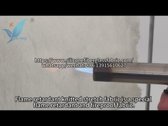 Prova di combustione del tessuto elastico ignifugo