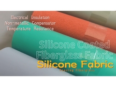 Materiale isolante per tessuti in fibra di vetro rivestiti di silicone grigio